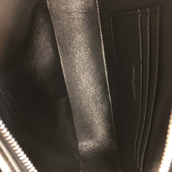 YVES SAINT LAURENT YSL Black Patent Lou Mini Camera Bag Sku# 63865 - Picture 4 of 10